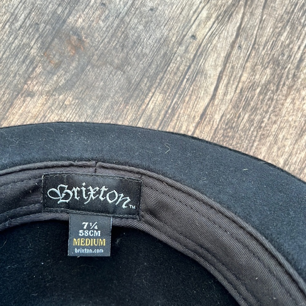 Brixton, Size 7 1/4, 58cm, Medium, Black Hat